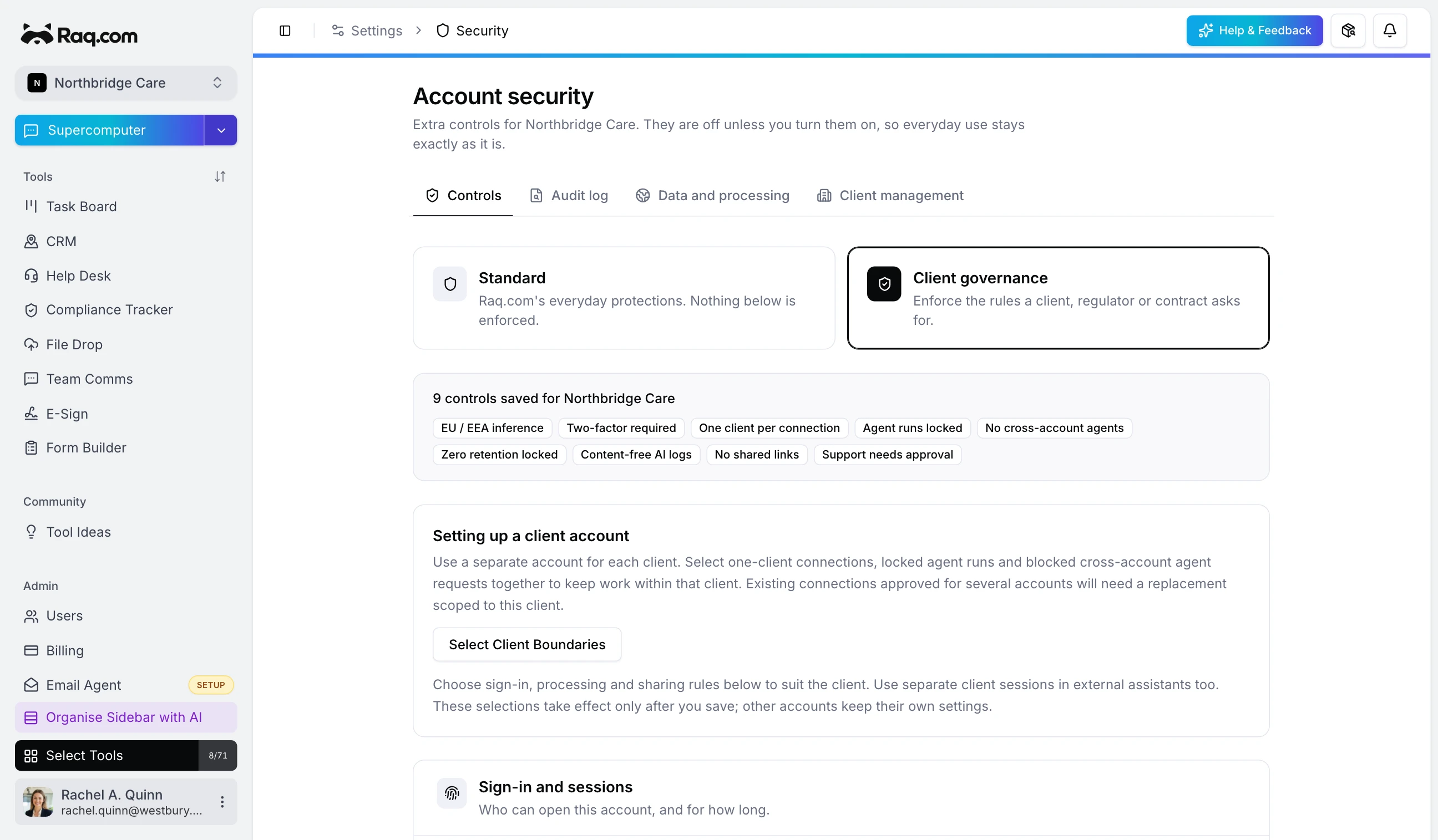 Client Governance: Keeping AI Agents Inside Each Client's Account