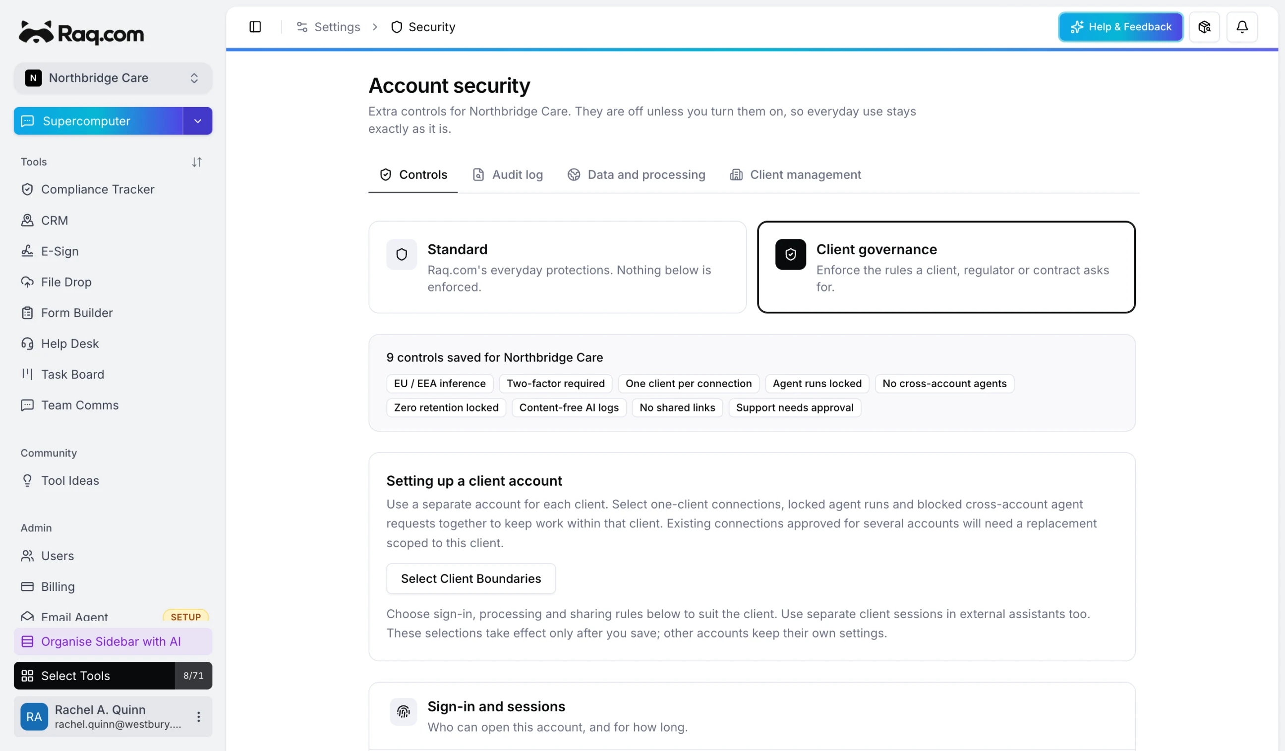 Client Governance: Keeping AI Agents Inside Each Client's Account