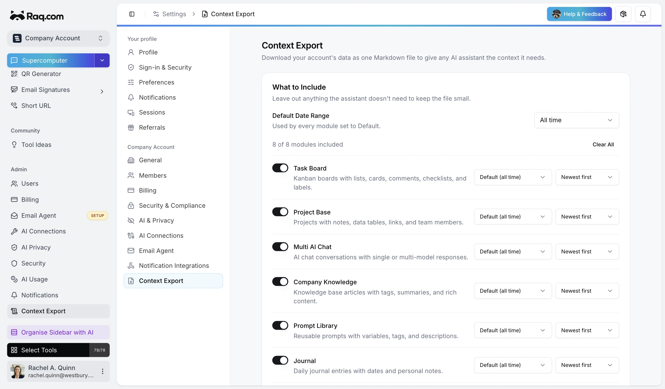 Context Export: Give AI Assistants Your Full Picture