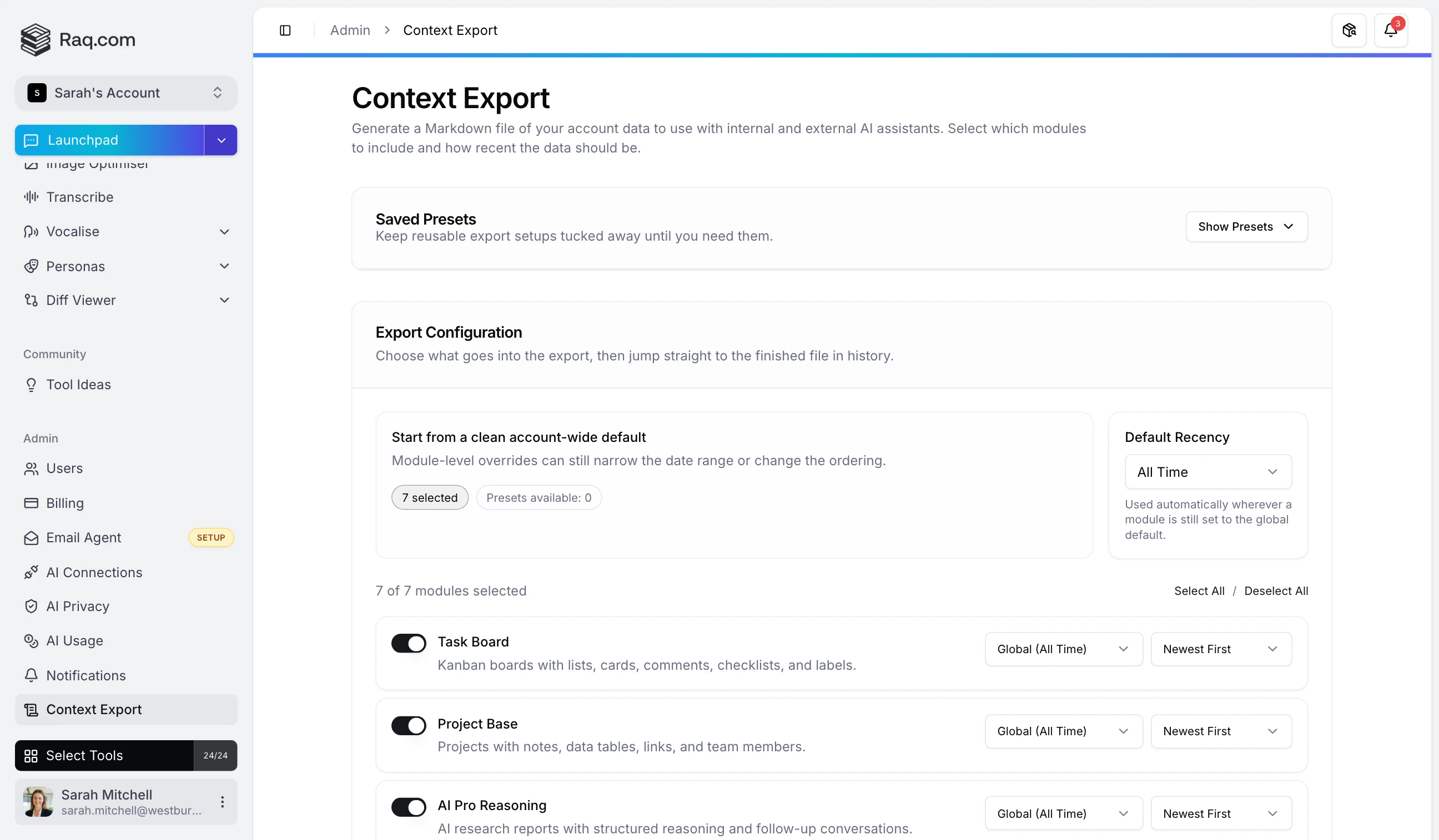Context Export: Give AI Assistants Your Full Picture