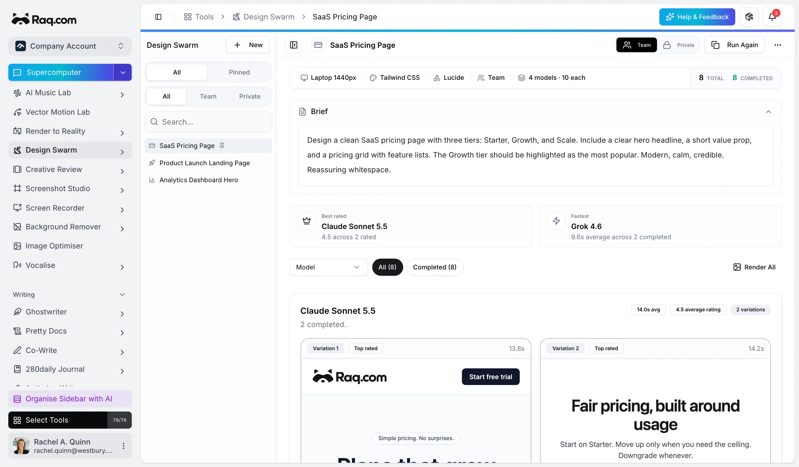 Design Swarm: Generate Dozens of Designs Across Every AI Model at Once