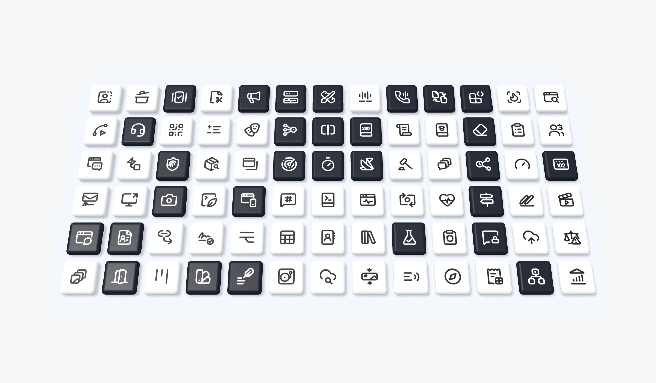 Every Raq.com tool on one board, with the 29 launched since April in dark tiles