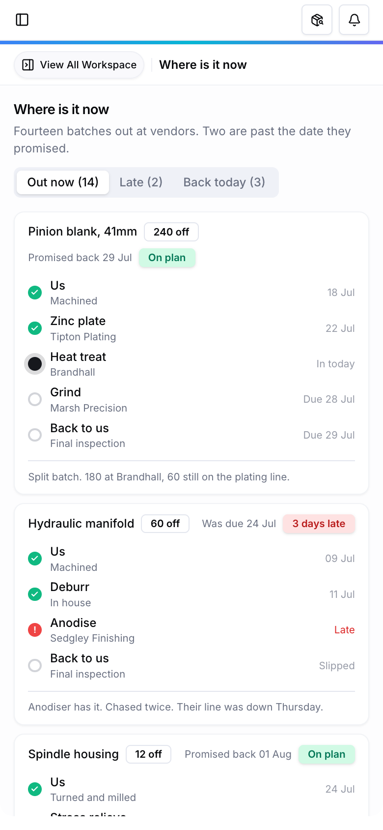 Travel Sheet open in Raq.com on a phone