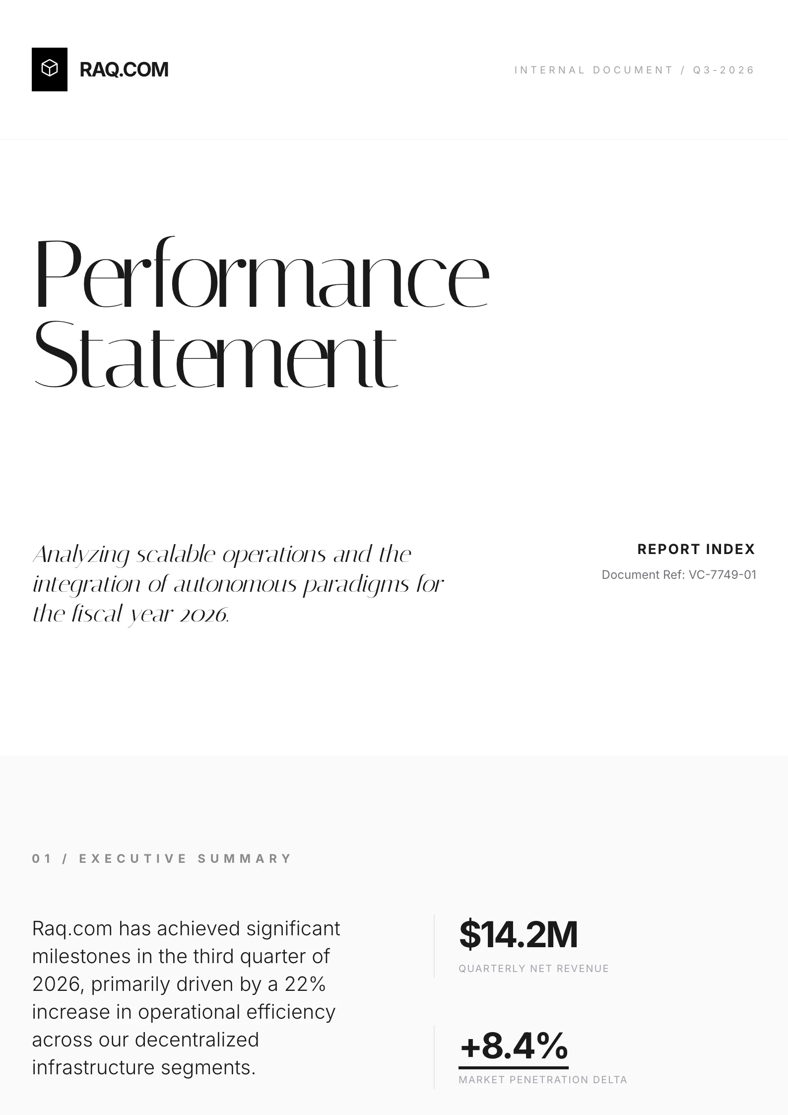 High End Minimalist Editorial