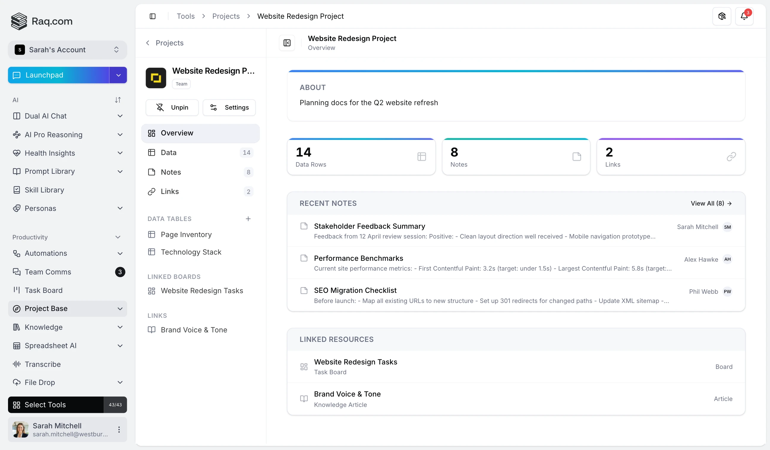 Project Base interface