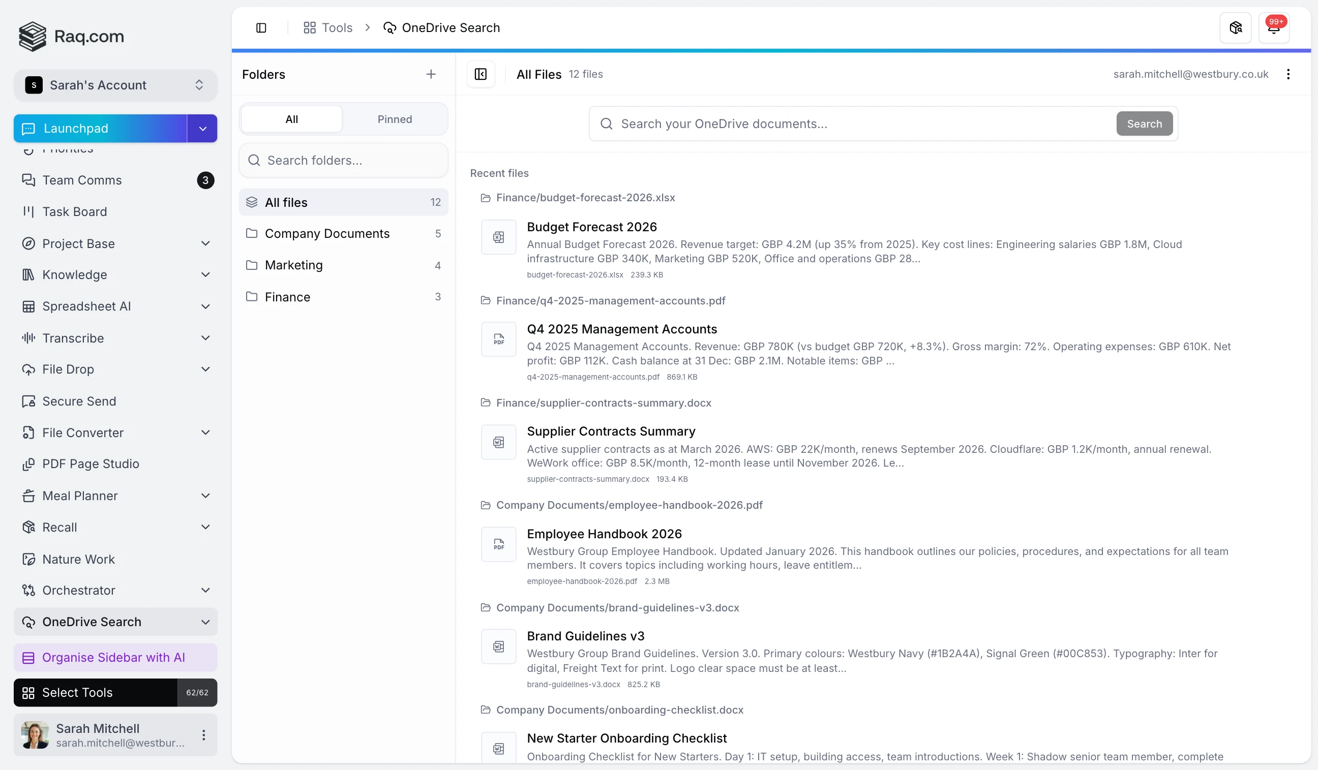 OneDrive Search
