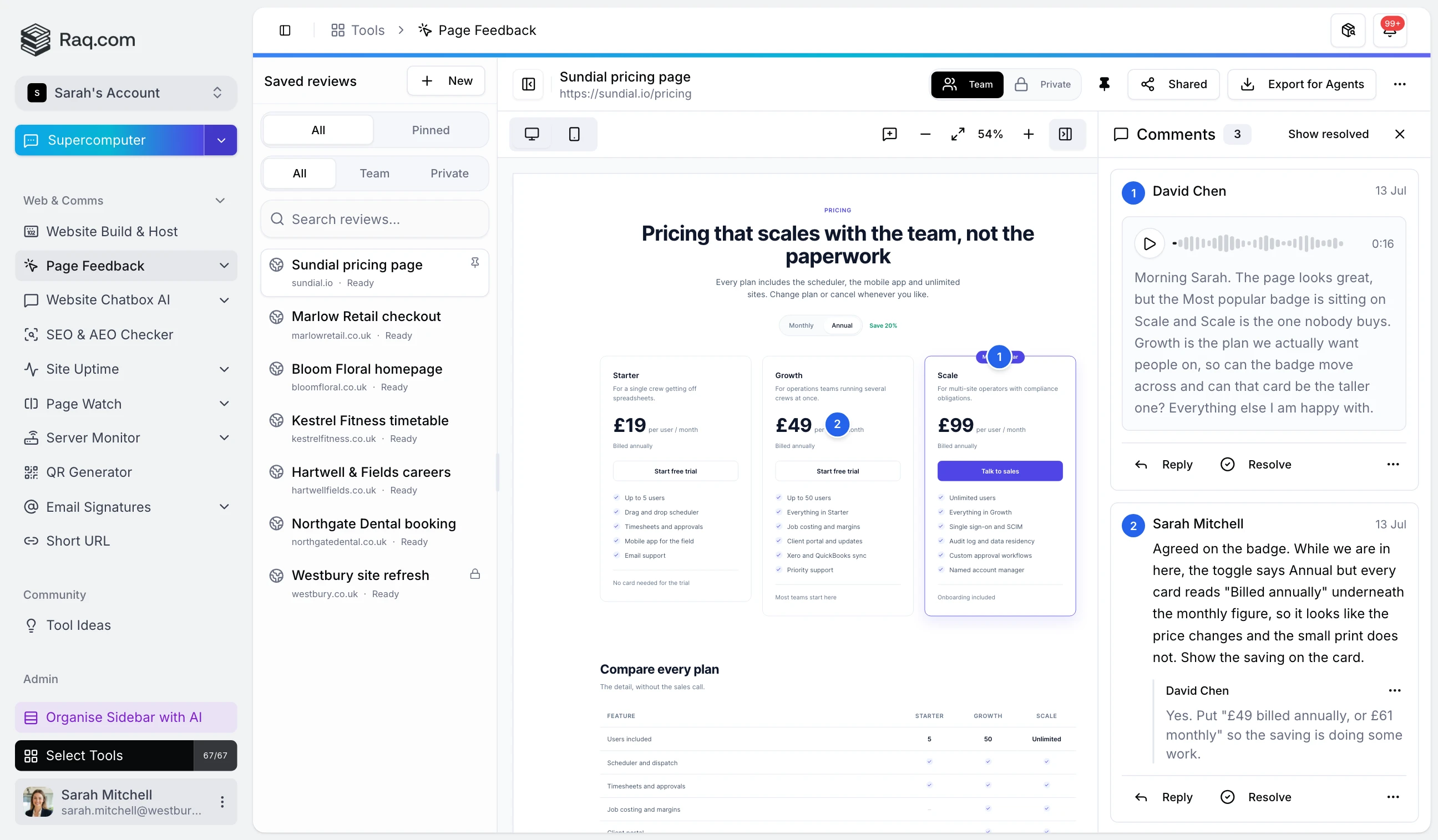 Page Feedback