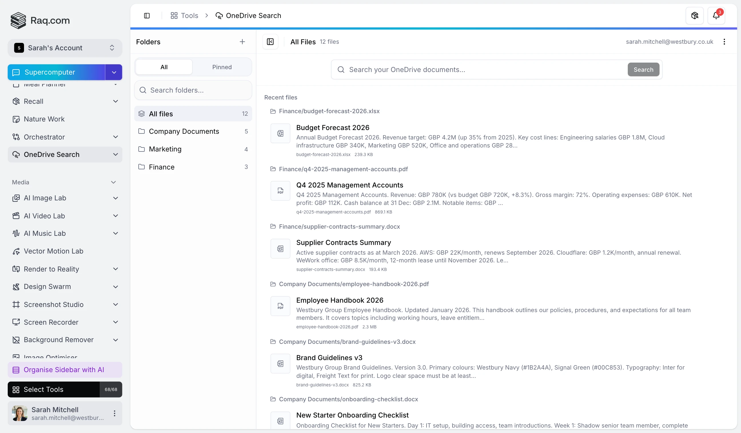 OneDrive Search