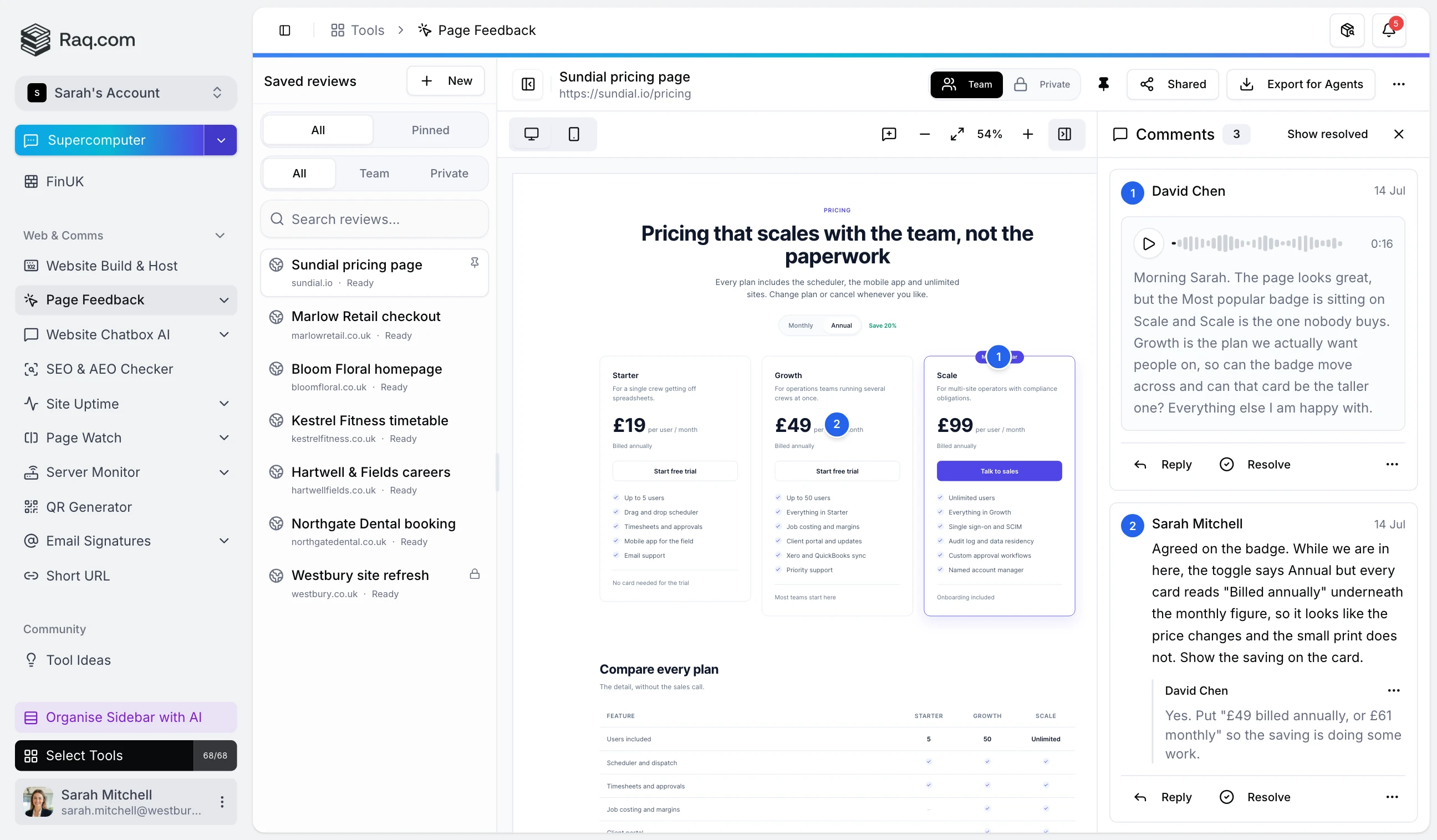 Page Feedback