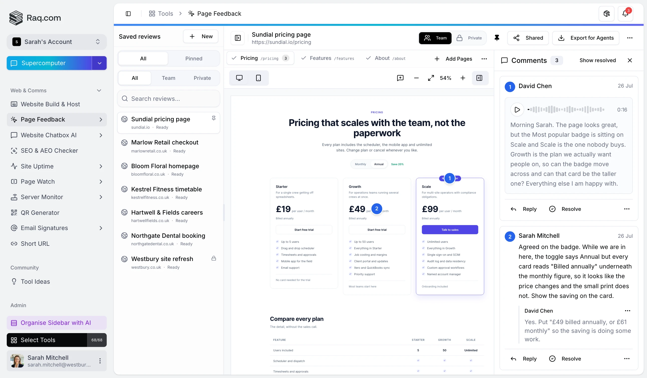 Page Feedback