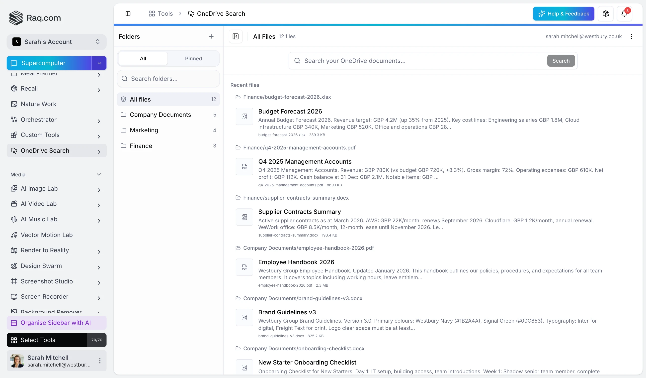 OneDrive Search