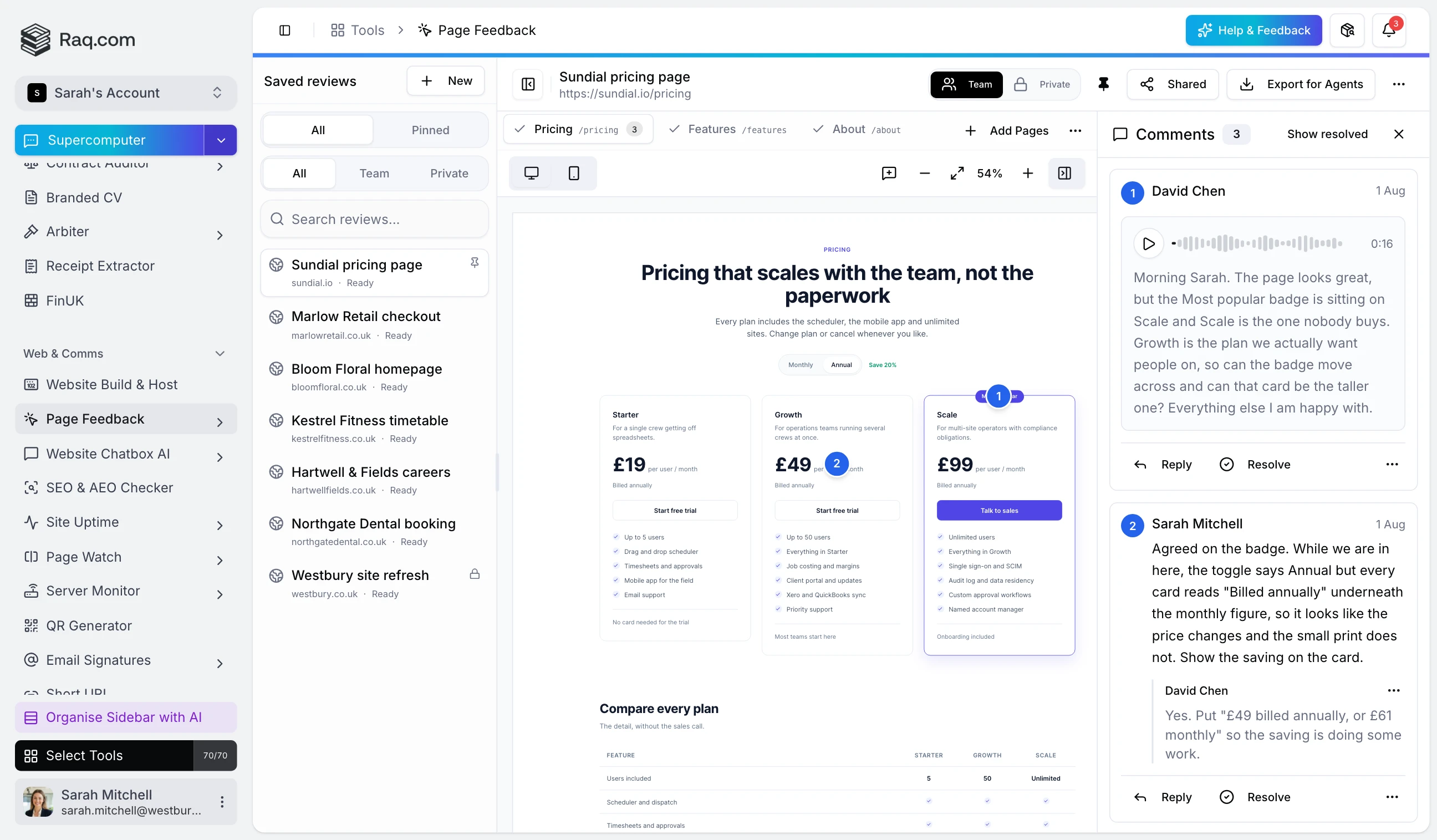 Page Feedback