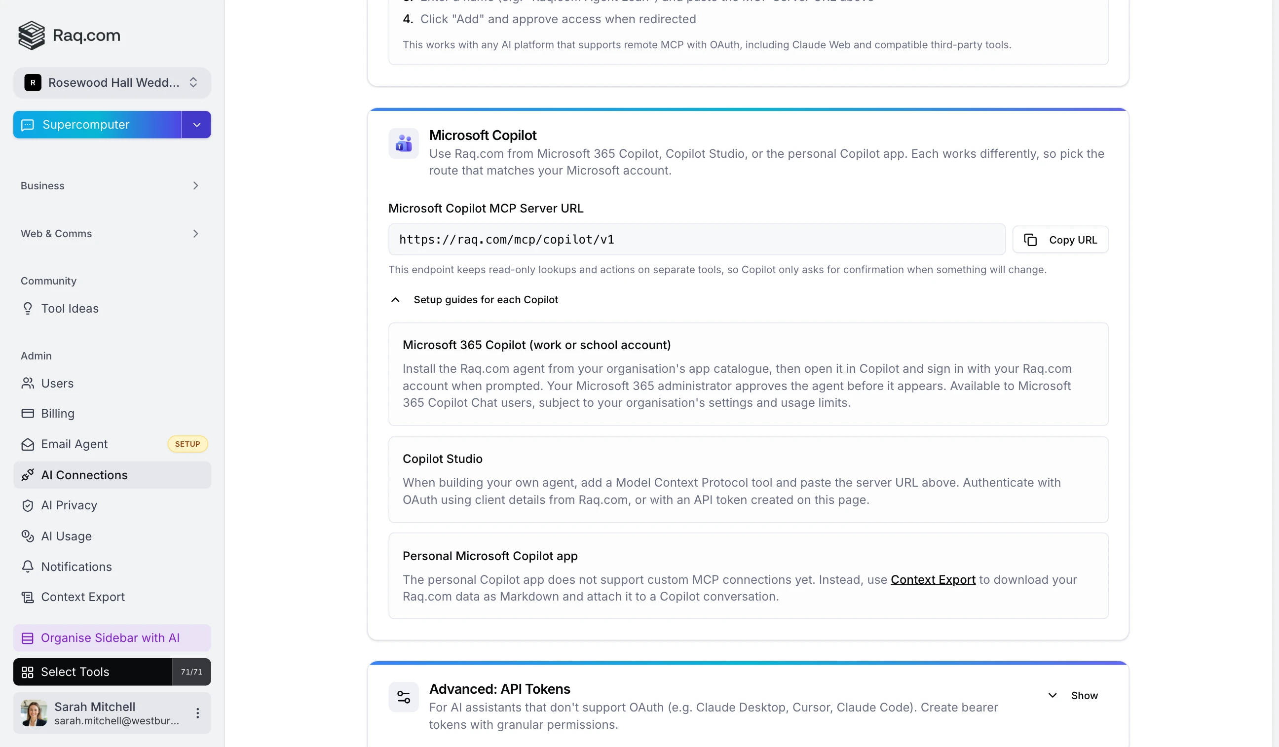 Use Raq.com From Microsoft 365 Copilot