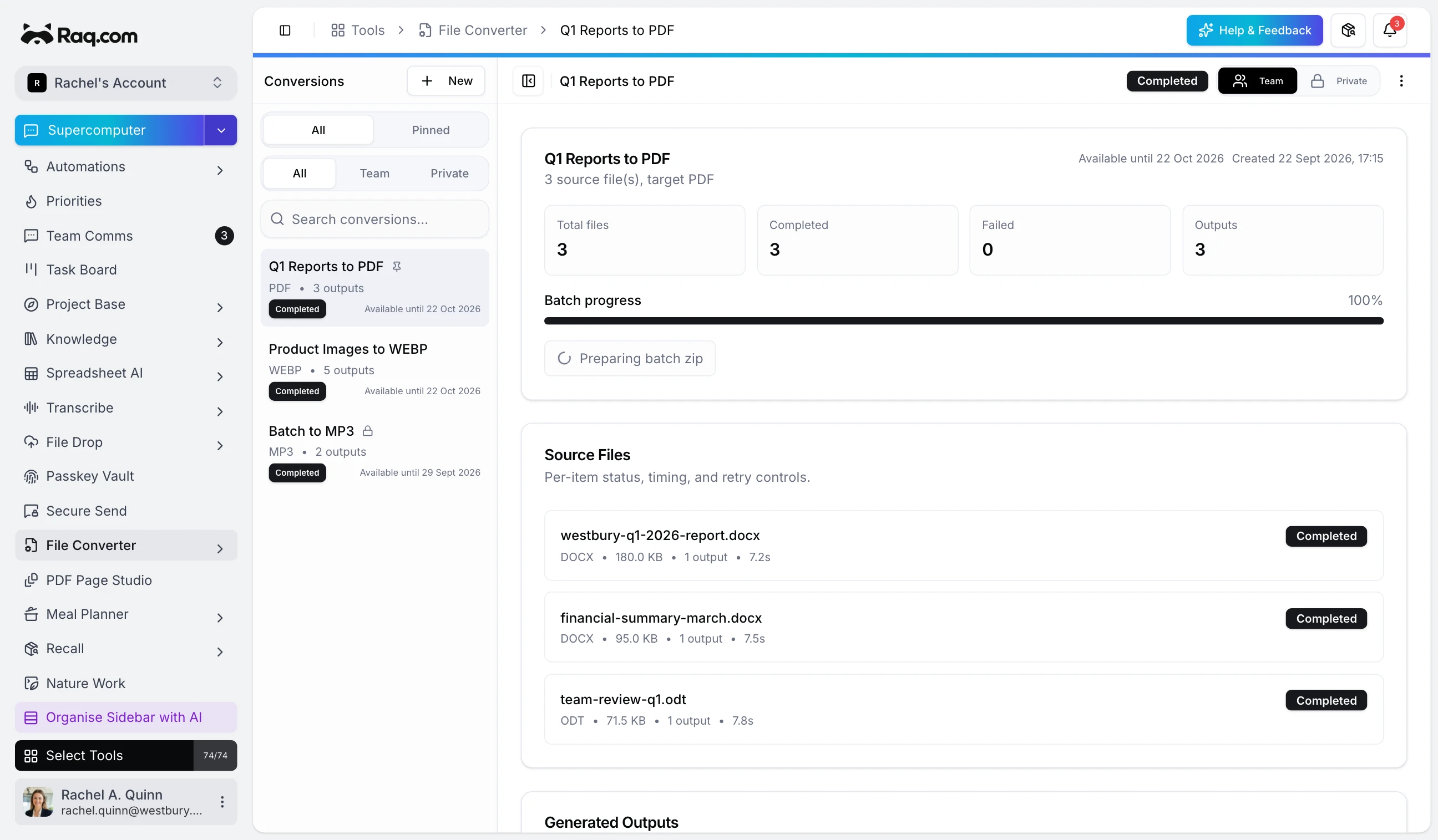 File Converter interface