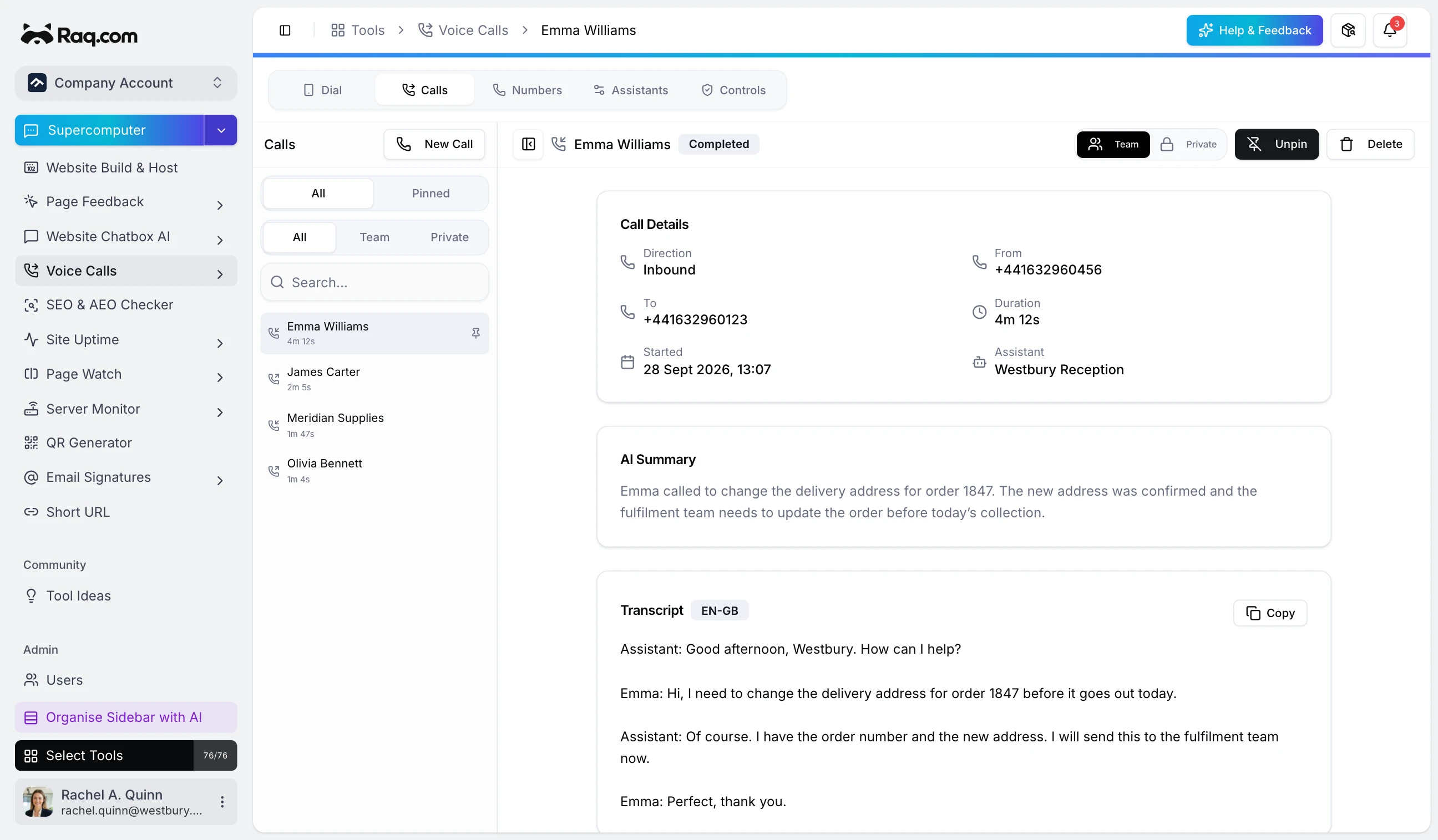 Introducing Voice Calls in Raq.com