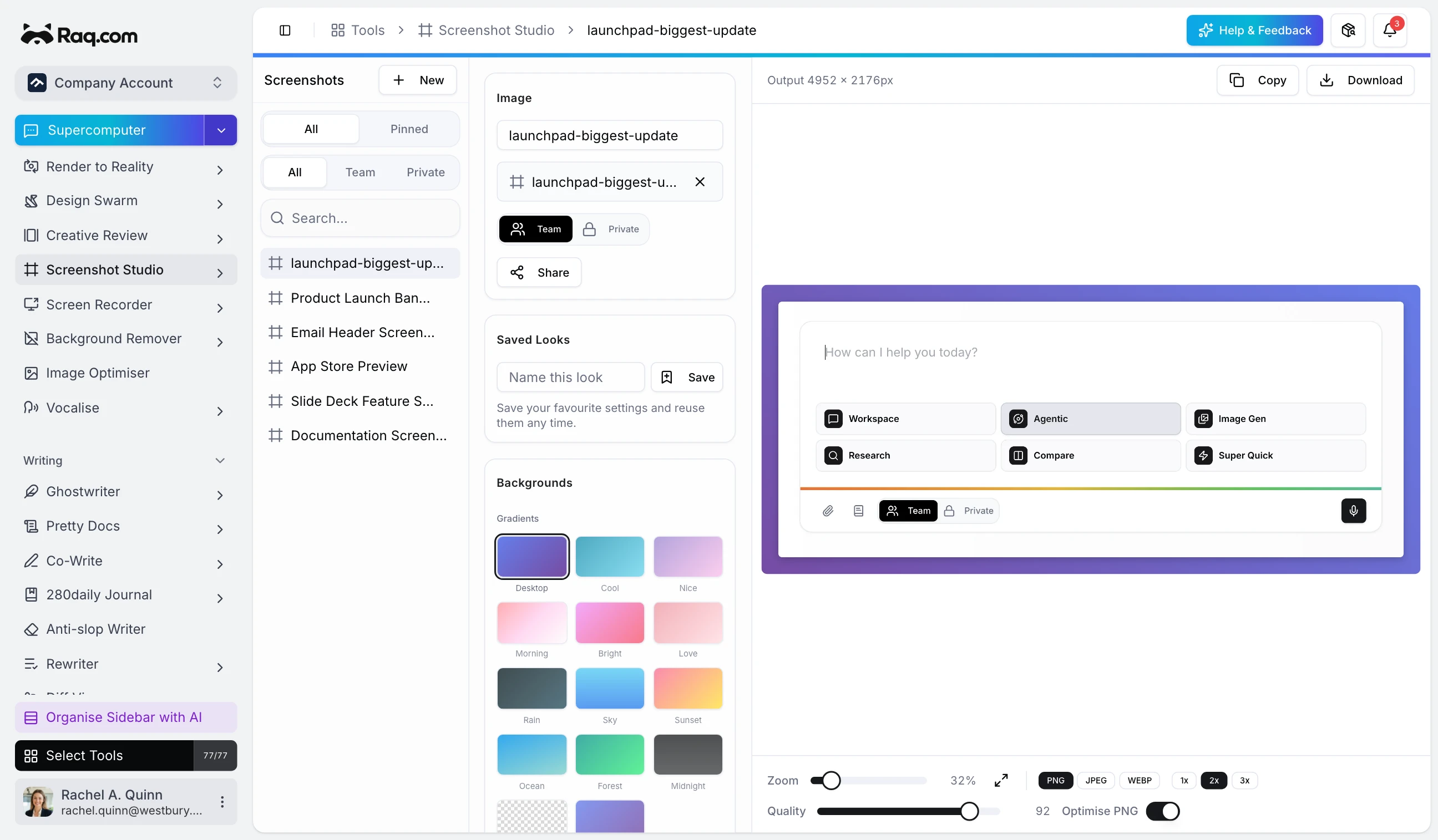 Screenshot Studio interface