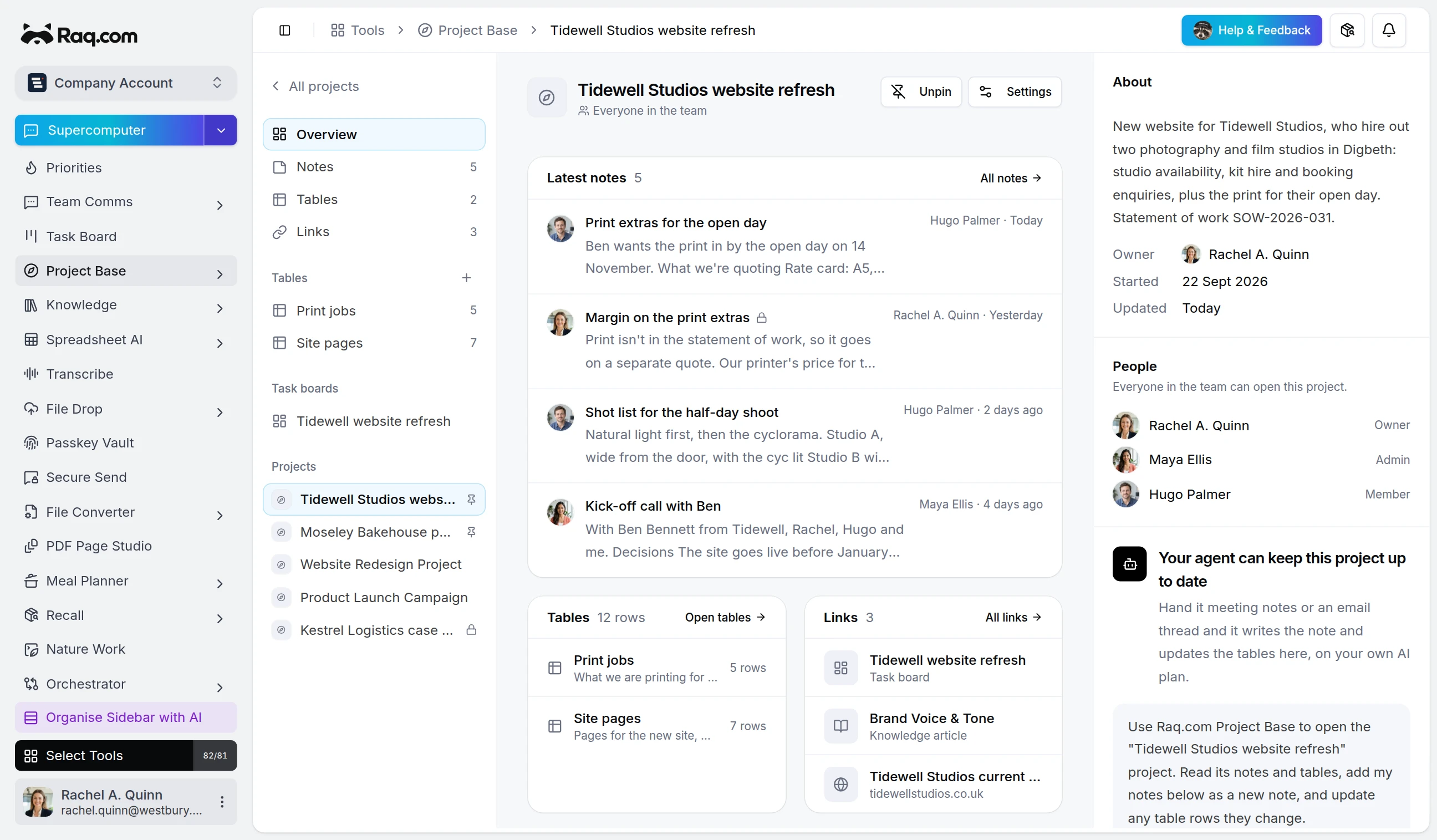 Project Base interface