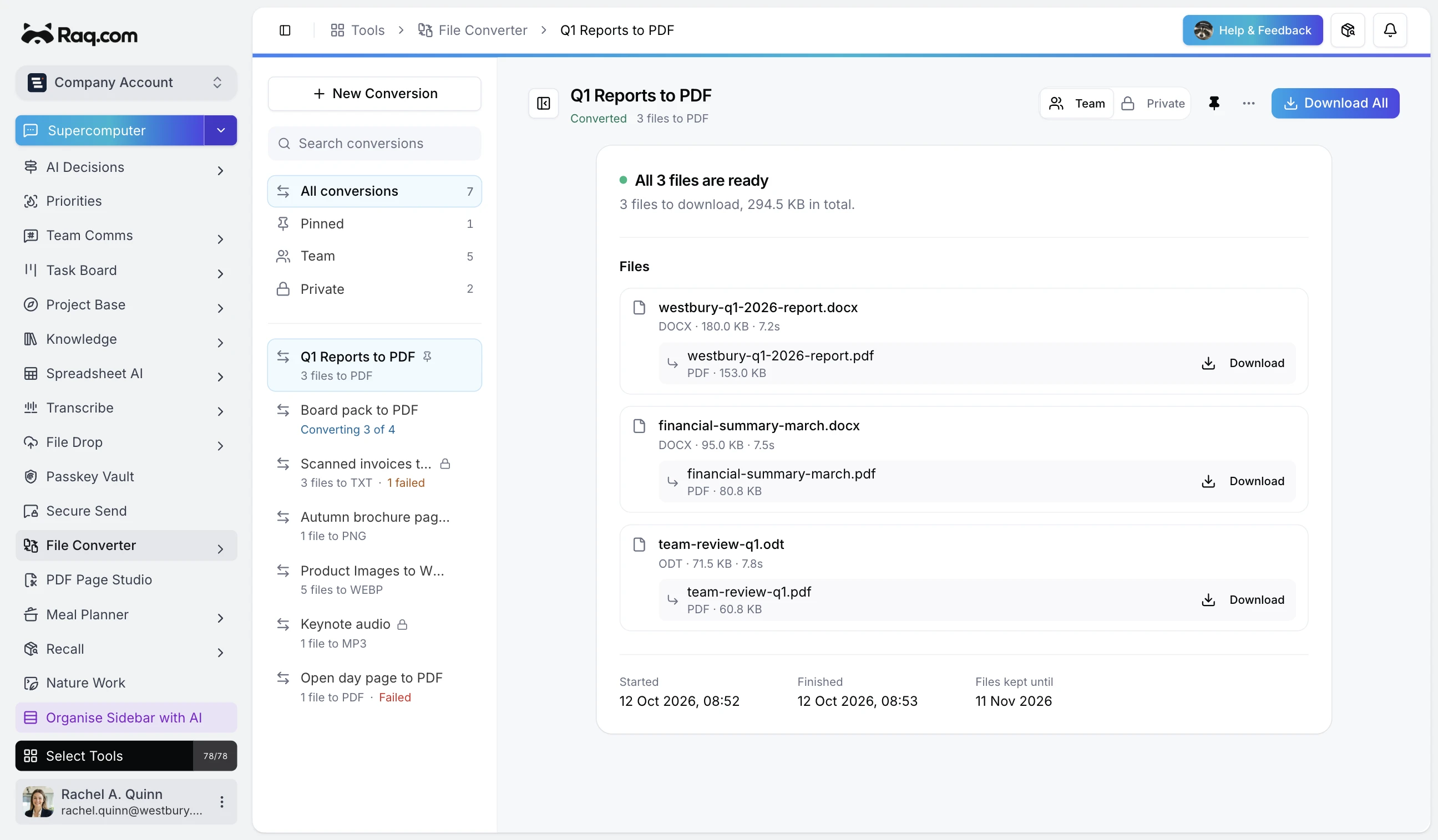 File Converter interface