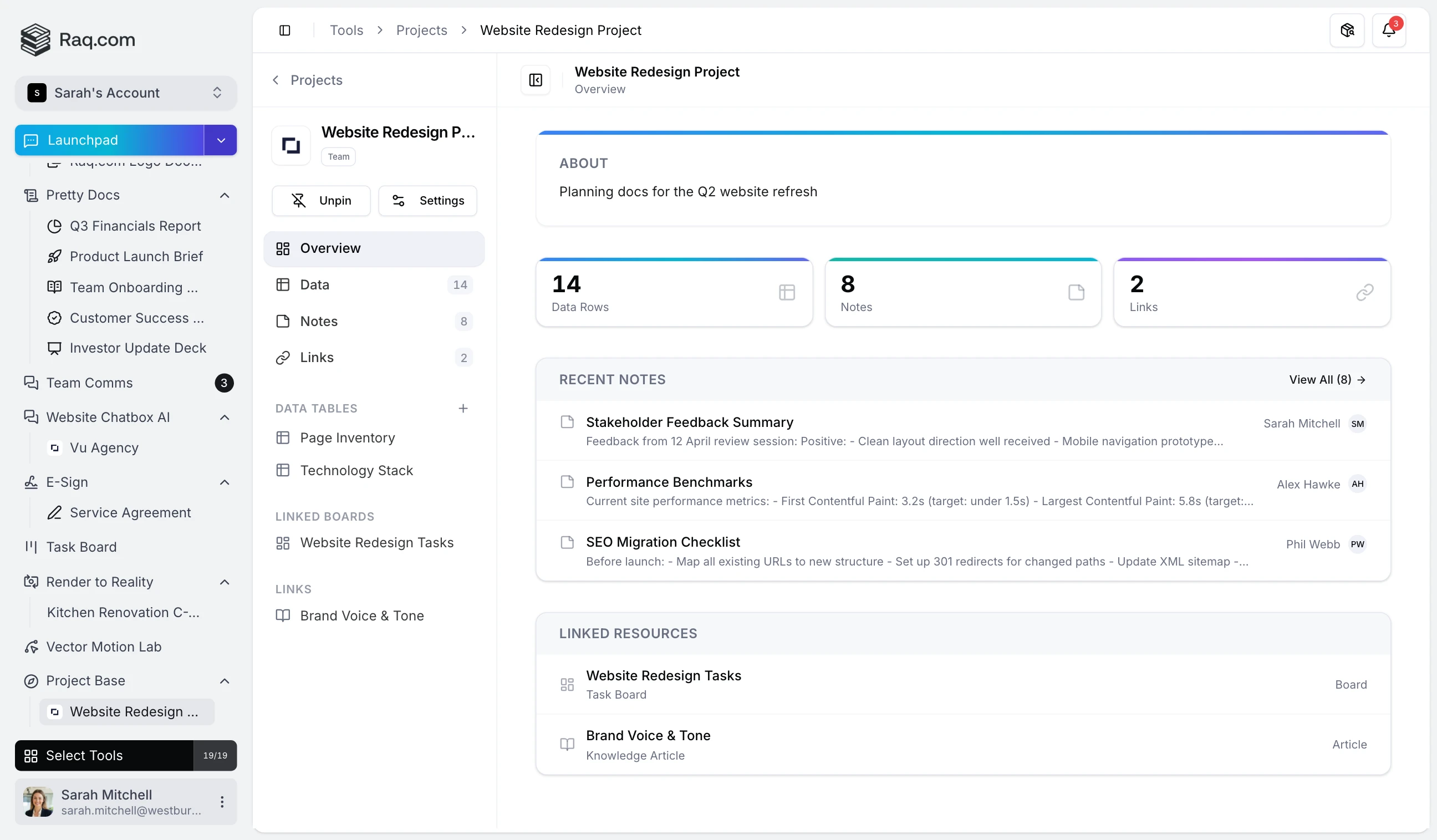 Project Base interface